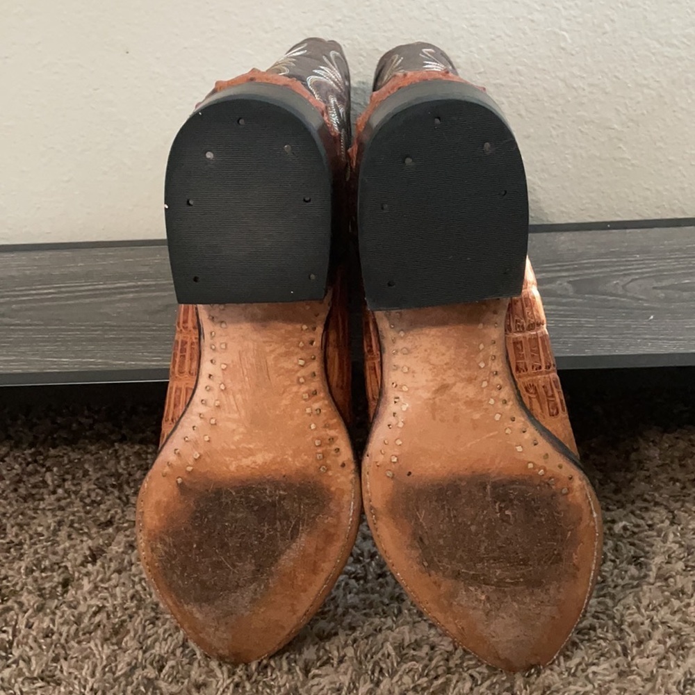 Gator cowboy western boots - Picture 6 of 9